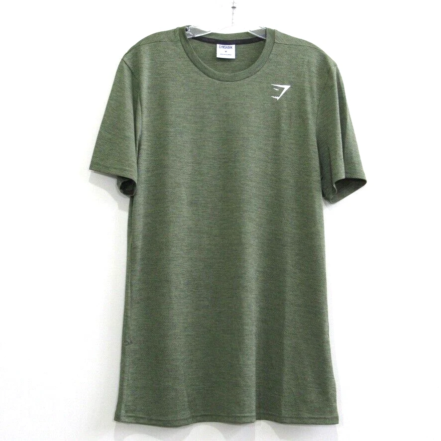 gymshark arrival marl regular fit short sleeve crew shirt