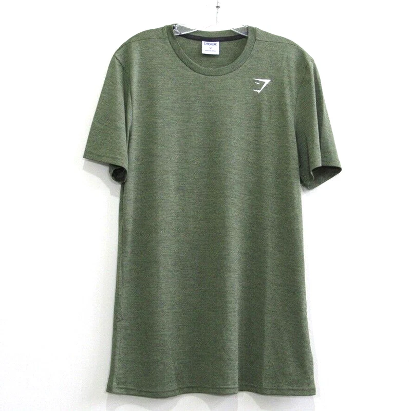 gymshark arrival marl regular fit short sleeve crew shirt