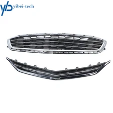 Front Upper & Lower Grill Honeycomb Bumper Grille For Chevrolet Malibu 2016-2018