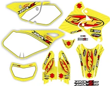 Yellow FMF Exhaust Graphic Kit DRZ400SM Drz400s drz 400sm 400s drz400 Shrouds