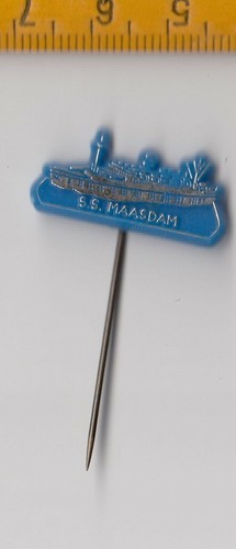 Vintage metal & plastic HOLLAND AMERICA LINE HAL pin badge 1960s NASM Amerika - Picture 36 of 37