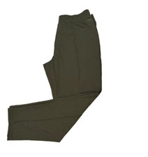 Mondetta Womens Pintuck Straight Leg Pant, Olive ,L