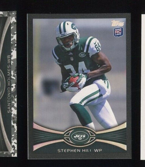 2012 TOPPS BLACK /57 #115 STEPHEN HILL ROOKIE RC NEW YORK JETS
