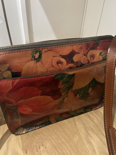 Patricia Nash Nerina Leder Poppy Tote Schultertasche Frühling Multi Blumenmuster - Bild 8 von 18