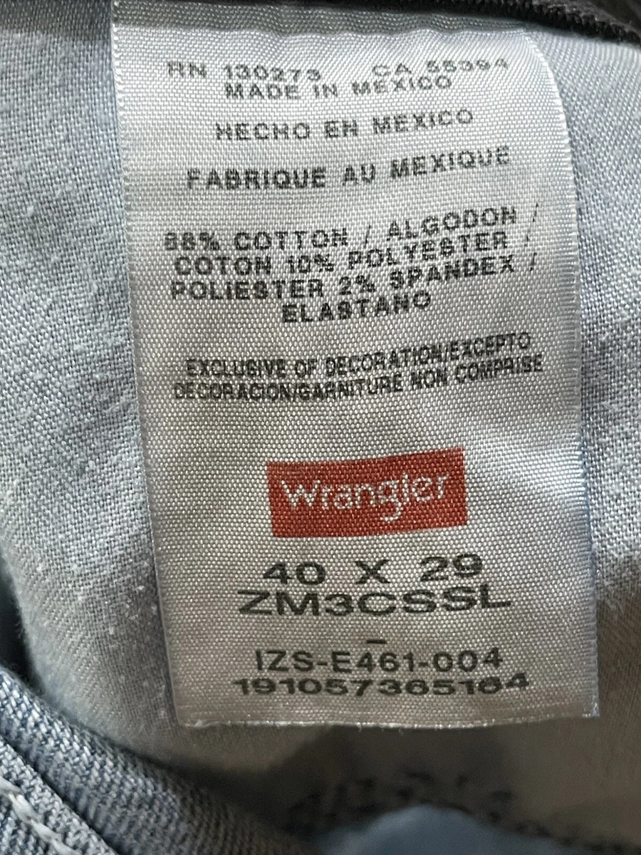 Wrangler jeans 40 x deals 29