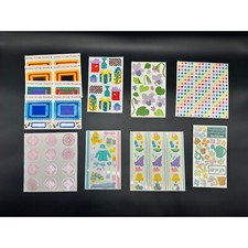 Vintage Stickers Mrs Grossmans Scrapbooking Micro Stars Flowers School Retro Lot