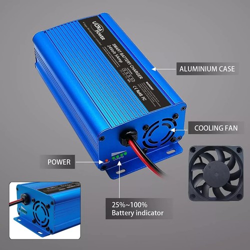 ULTRAPOWER 24 Volt Akku Ladegerät Automatik Smart Charger 5-Amp Trickle Akku - Bild 5 von 5