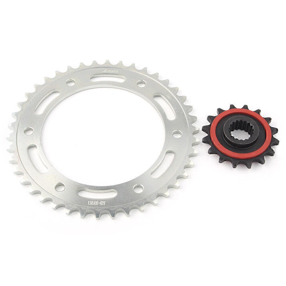 Rubber Cushioned 16T Front&Rear Sprocket 42T FOR BMW F800GS 2008-2018 2017 2016 - Imagem 2 de 4