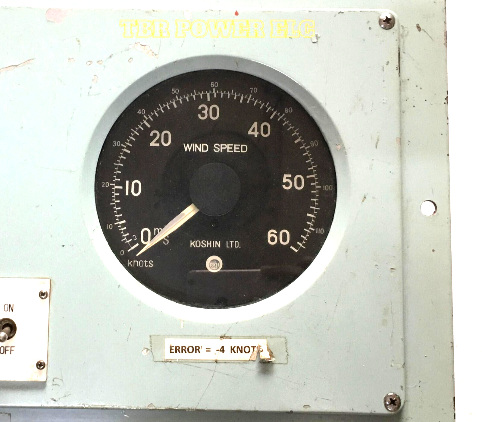 Koshin Denki Kogyo KB-101 Windmill Anemometer & Anemoscope- Authentic Wind Gauge