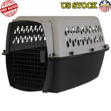 Pet Kennel Small/Medium 26" Dog Crate Plastic Travel Pet Carrier for Pet 15-25lb