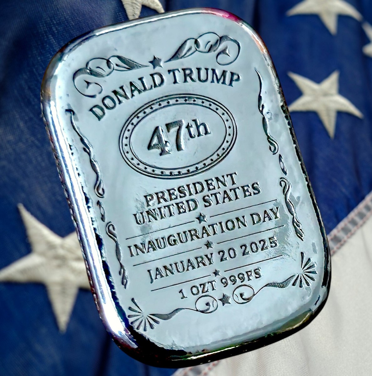 純銀バー 1オンス マウントトランプモア 1oz Mount Trumpmore