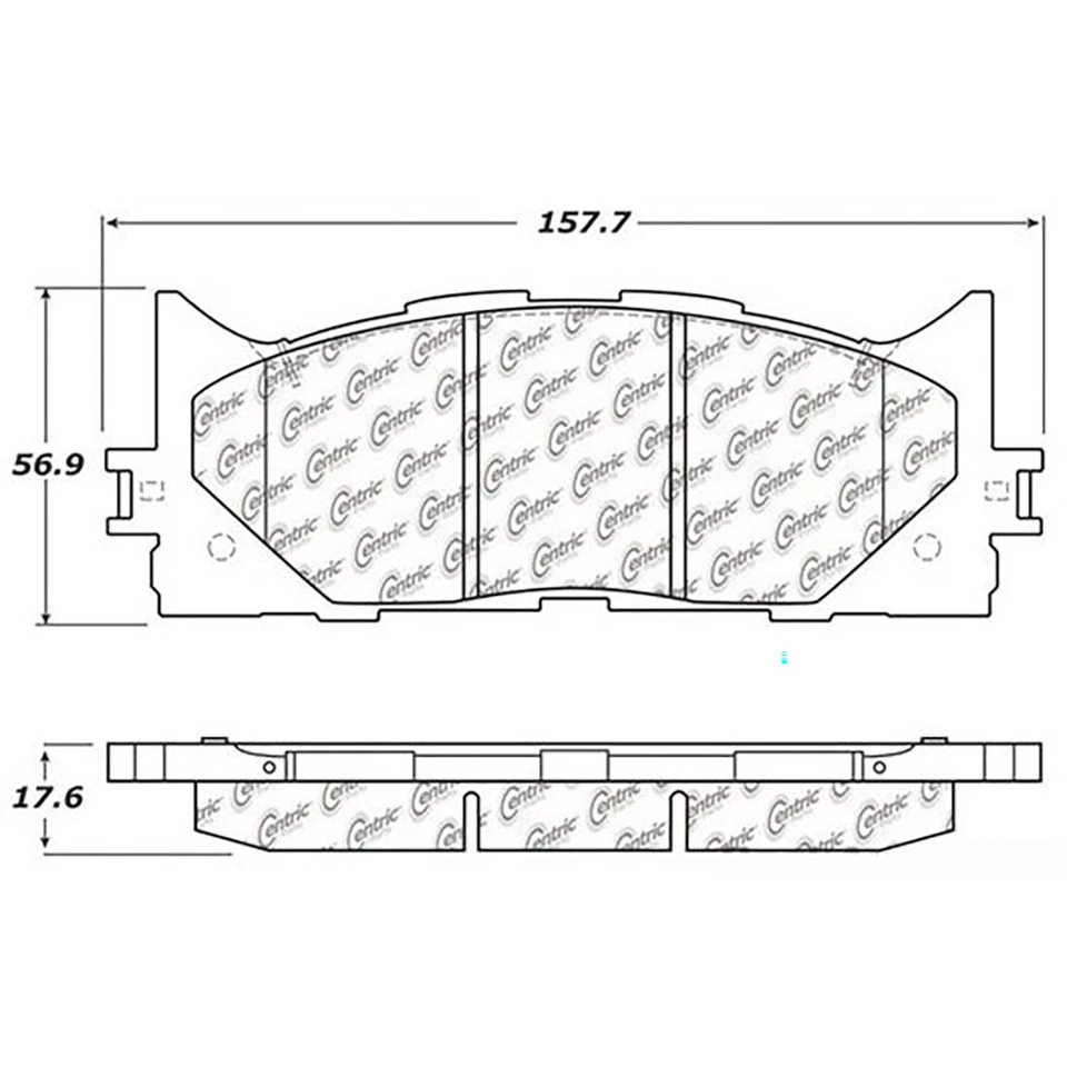 Rotores de freno delanteros centrados y pastillas de freno de cerámica 3 piezas para Lexus ES350 Foto 3 de 4