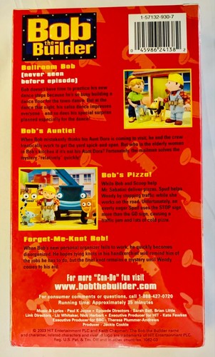 Bob the Builder Bob's Favorite Adventures (2003,VHS Format) NEW HTF - Picture 3 of 7