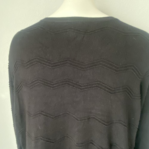 Women's Avenue Plus Size Sweater Scoop Neck Long Sleeve Black Size 18/20 - Picture 7 of 15