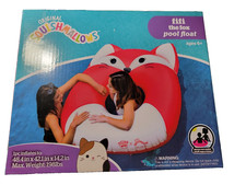 New in Box Jazwares FiFi the Fox Squishmallow Pool Float Big MouthInc.