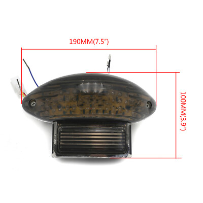 Hayabusa Taillight Rear Running Tail Turn Signal Light Integrated - Foto 2