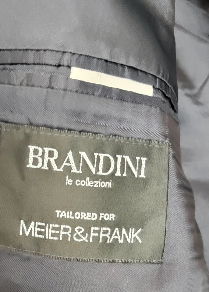 Brandini le Collezioni Azul Traje Abrigo Blazer Chaqueta Hombre Talla 40R Foto 4 de 4
