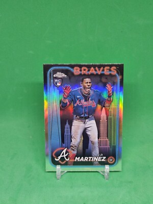 JP Martinez 2024 Topps Chrome Big Apple Refractor Rookie RC #294 Braves WP18