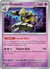 Pokemon Dusknoir (20/99) Shrouded Fable LP HOLO