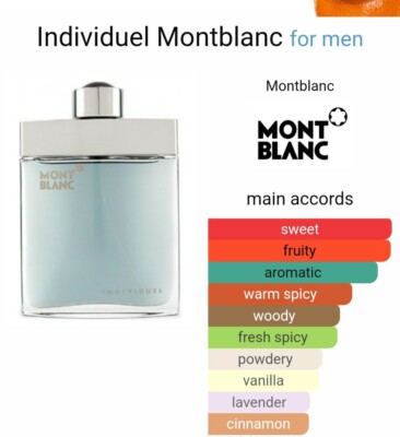 Mont Blanc Individuel Men's Eau De Toilette Natural Spray, 1.7oz