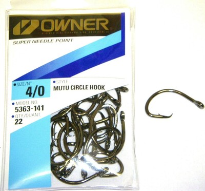 Owner Ringed Mutu Circle Hooks Pro Pack 1//0 2//0 3//0 4//0 **CHOOSE SIZE**