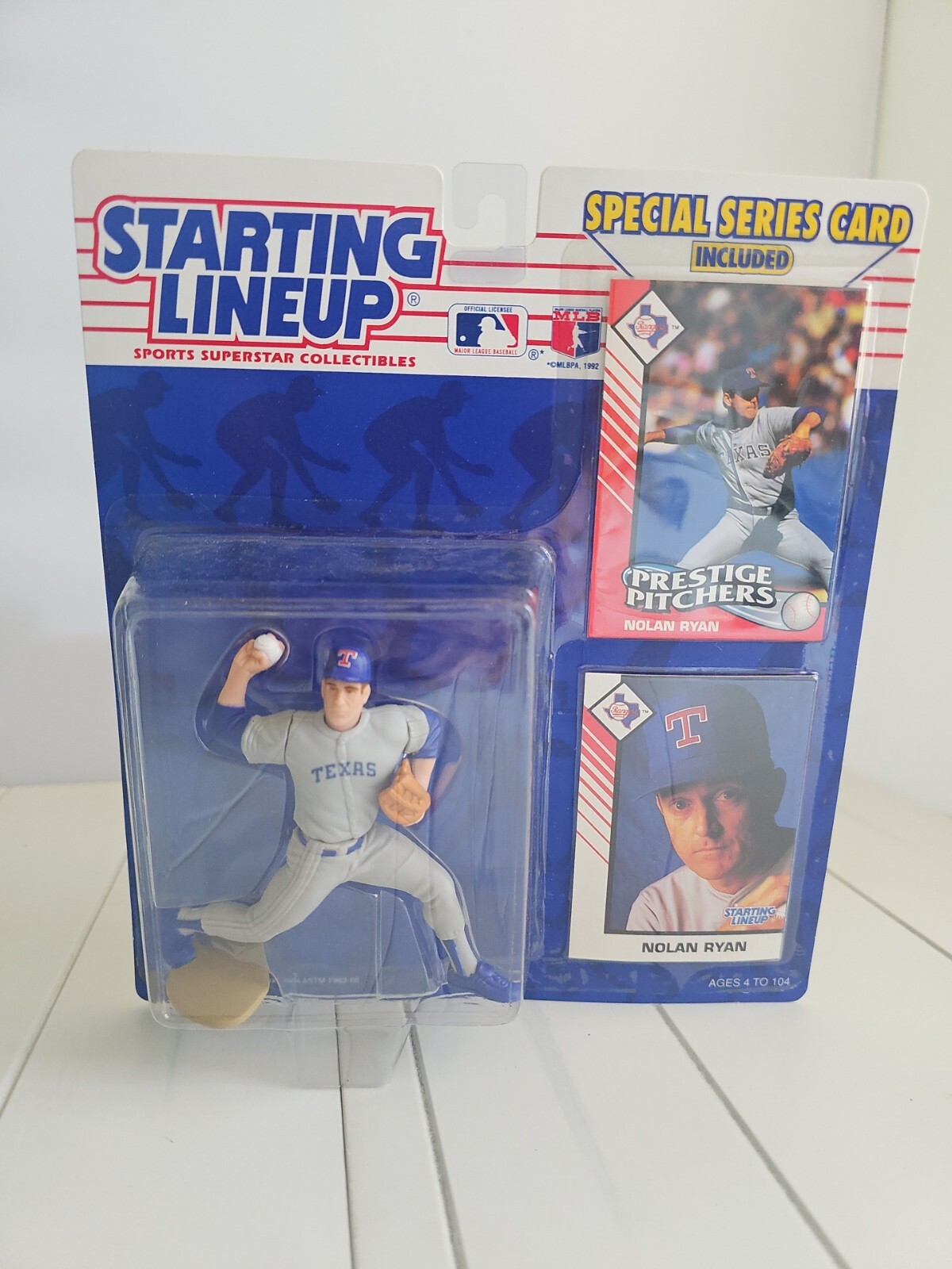 1993 NOLAN RYAN Texas Rangers Starting Lineup two cards Prestige Pitcher New