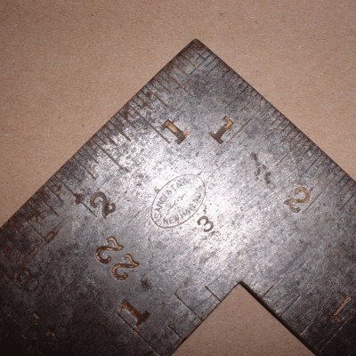 Vintage Sargent & Co. 3 Steel Carpenter 24 x 16 Square ... New Haven Ct., USA
