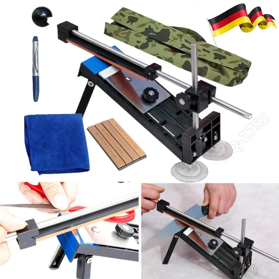 Messerschärfer Profi mit 4 Schleifstein Messerschärfer mit Einstellbarem Winkel-