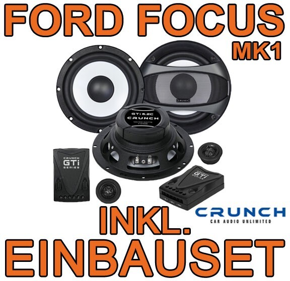 Ford Focus MK1 Crunch Lautsprecher Boxen System 16Cm 2-WEGE TÜR Auto NEU-image
