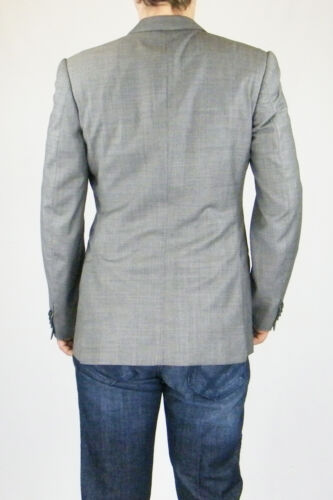 RAKE Men's Grey Wool Single Button Single Breasted Blazer Jacket (38) - Picture 5 of 12