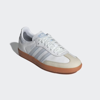 ★adidas★ Samba OG W White Silver IE0877 W Adidas Originals Samba OG White Halo Blue Gum IE0877