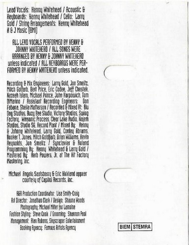 Whitehead Bros. Serious CASSETTE ALBUM Hip Hop RnB/Swing - Picture 9 of 11