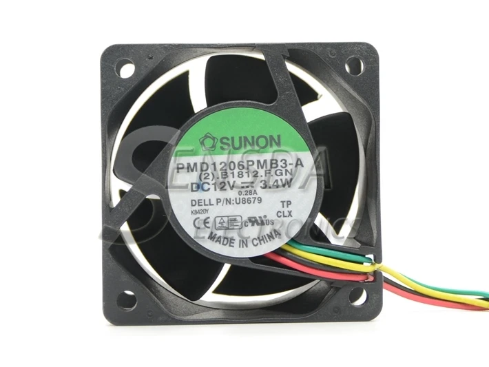 SUNON PMD1206PMB3-A P/N : 0U8679 U8679 DC 12V 3.4W 60x60x38mm 4Wire 5Pin - Image 2 of 4