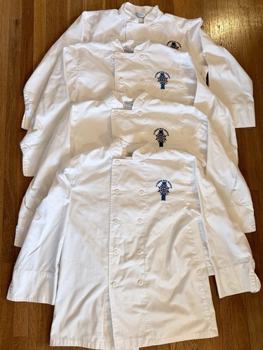 Set of 4 Le Cordon Bleu Paris School Program Chef’s Jacket Size M Unisex