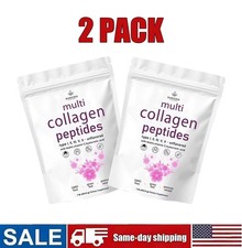 2 lb Multi Collagen Peptides Powder Hydrolyzed Protein Peptide Type I,II,III,V,X