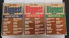 Lot Of 3 - The 80's Biggest Country Hits Vol 1 2 3 Cassettes SEALED MCA VTG