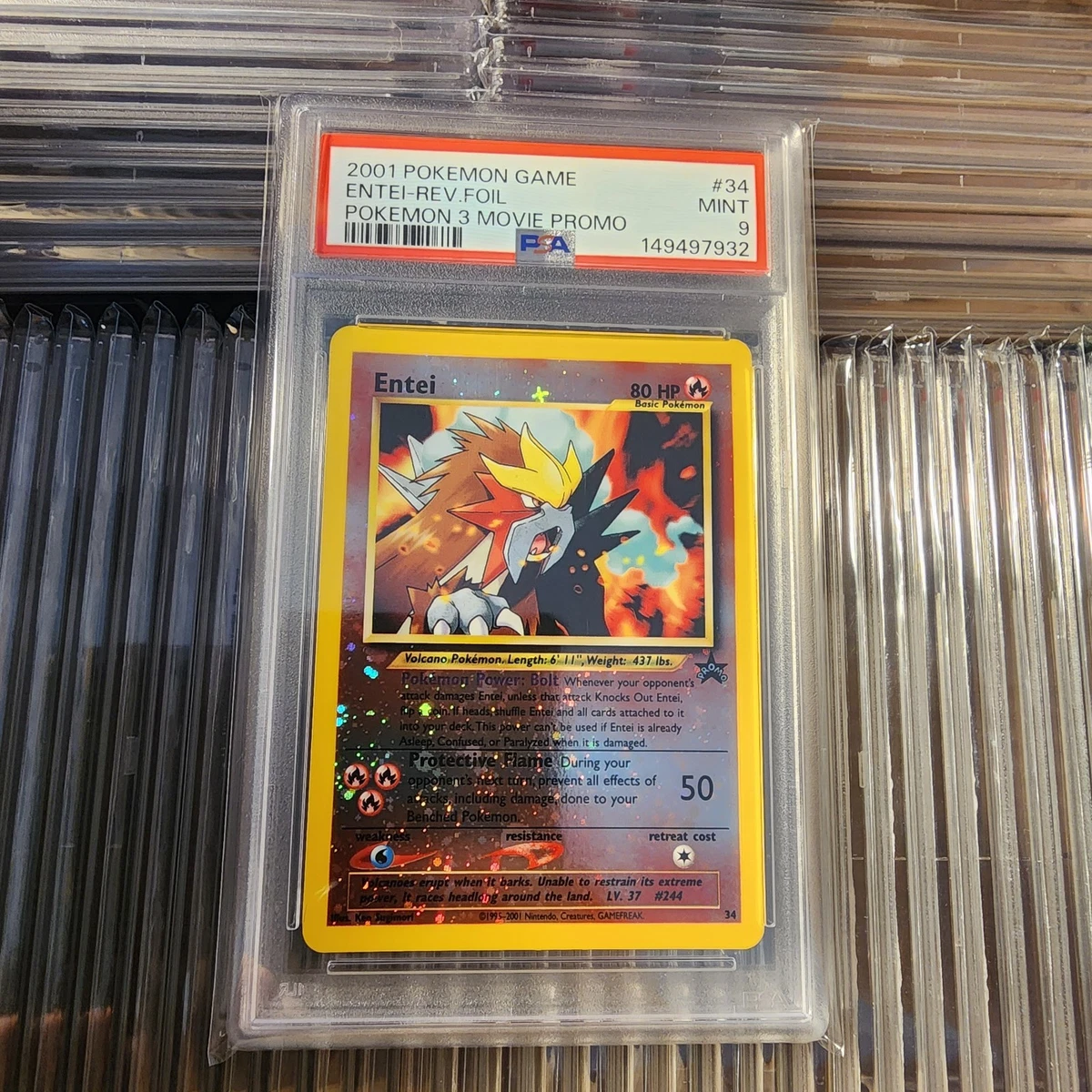 Entei Pokémon TCG Professional Sports Authenticator (PSA