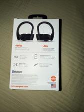 HyperGear Sport X2 True Wireless Earbuds w Microphone and Ear Hook Fit - NEW