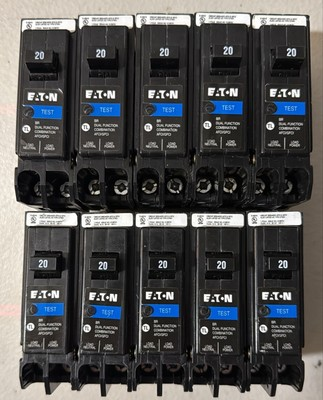 #ad 10 PCS Eaton BRP120DF 20A Dual Function Circuit Breaker $439.99