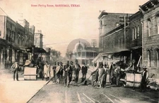 Marshall Texas Black Americana Men Paving a Street 1910 RPPC Photo Postcard COPY