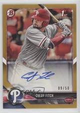 2018 Bowman Prospect Auto Gold 9/50 Colby Fitch #PA-CF Auto 2f9