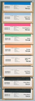 2024-2025 9-Pc Epson Surecolor SC-P5000 / T9132, T9135, T9133, T913B,OEM Ink Set