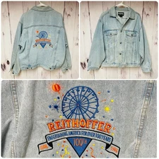 RARE Vintage Copa Banana Reithoffer Shows 100th Celebration Large Denim Jacket