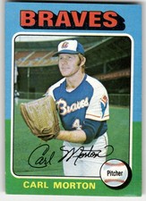 1975 Topps Carl Morton #237 Atlanta Braves