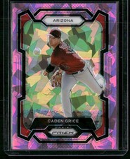 2024 Panini Prizm #295 Caden Grice Pink Ice Prizms