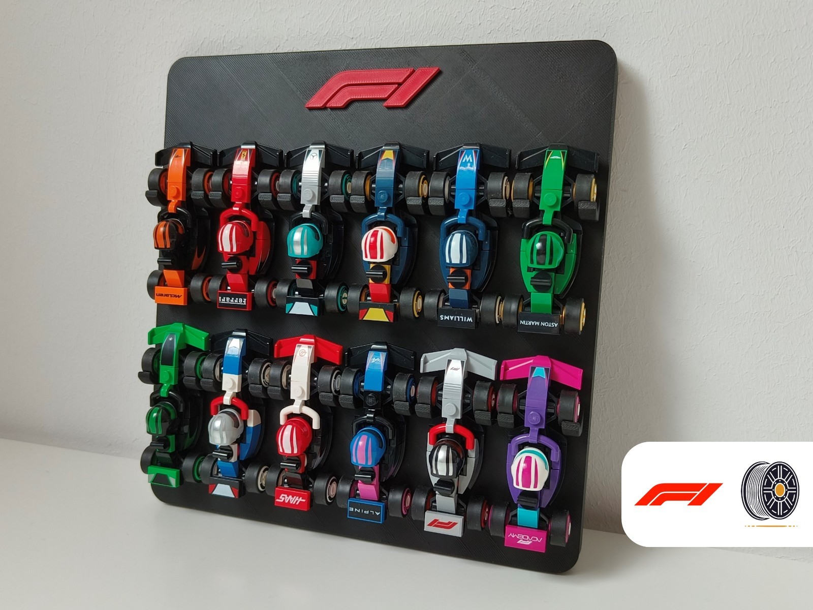 LEGO SPEED CHAMPIONS COLLECTABLE F1 MINI CARS DISPLAY STAND   NEW