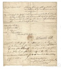 1797 MANUSCRIPT NEW YORK SUPREME COURT BAIL SIGNED BY REVOLUTIONARY WAR SOLDIER