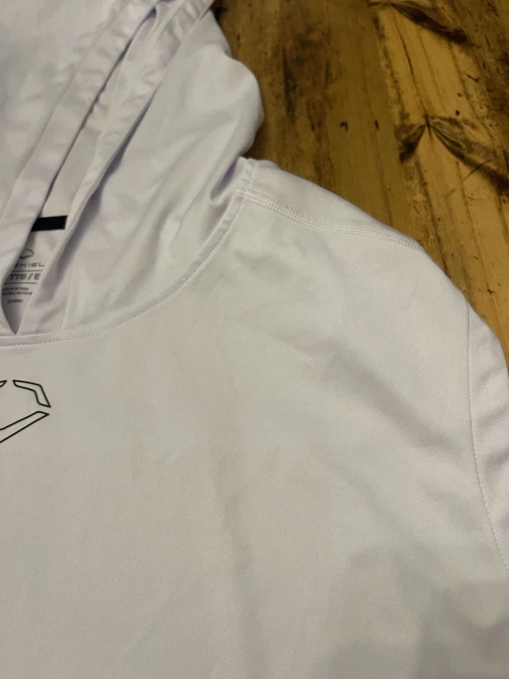 Camisa atlética Evoshield de béisbol para hombre talla 3XL sin mangas con capucha blanca Foto 4 de 4