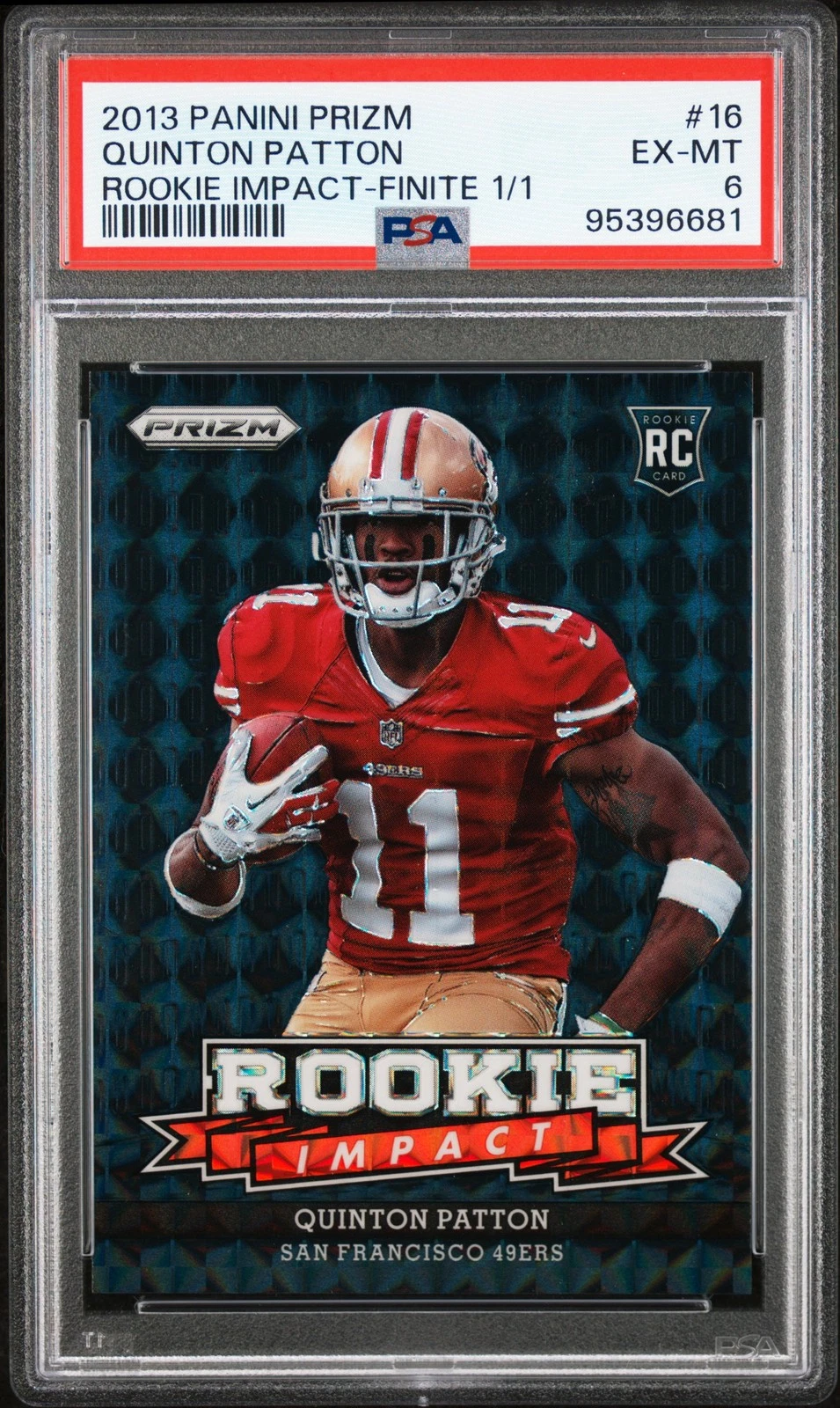 Quinton Patton Panini Prizm Rookie Impact #16 Finite 1/1