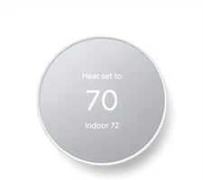 Google Nest Thermostat Smart Programmable Wi-Fi Thermostat Snow